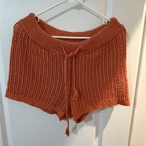 CAlia Rust Knit Shorts